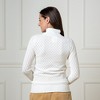 Hope & Henry Women's Organic Diamond Stitch Mock Neck Sweater - 4 of 4