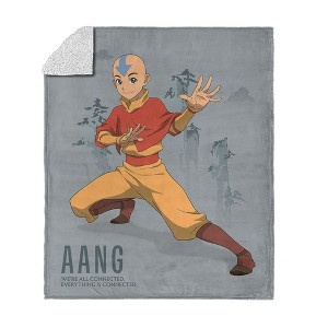 Nickelodeon Avatar The Last Airbender Silk Touch Faux Shearling Throw Blanket - 1 of 4