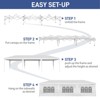 Karl Home |  30 Ft. W x 10 Ft. D Heavy Duty Pop-Up Party Tent Canopy with 8 Sidewalls, Sandbags, Roller Bag - 2 of 4