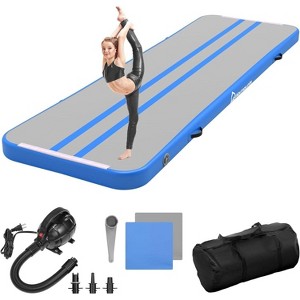WARMOUNTS 13FT Inflatable Gymnastics Mat Air Track Tumbling Mat with Electric Pump - 1 of 4