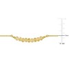 EVERLY JEWELRY | Yellow Plated Sterling Silver 4/5ct TGW Citrine Bead Bar Necklace, 16.5 inc + 2 inc - 2 of 4