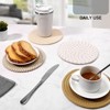 Itopfox Cotton Thread Weave Trivets for Pots and Pans - Set of 4 Large Heat Resistant Coasters and Hot Pads to Protect Countertops and Tables - 4 of 4