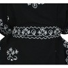 HAPPY BAY Women's Beachwear Summer Vacation Swimwear Mini Swim Suit Beach Dress Short Front Tie Bathing Suit Cover Ups Large-X-Large Black Solid - 3 of 3