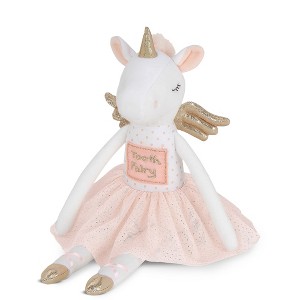 Bearington Twinkles Soft Plush Unicorn Tooth Fairy Doll, 14 Inches - 1 of 4