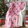 Lomsoe Christmas Flannel Throw Blanket Christmas Decorative Blankets for Home Chair Sofa Couch Bed Xmas Decor Gifts. - 2 of 4