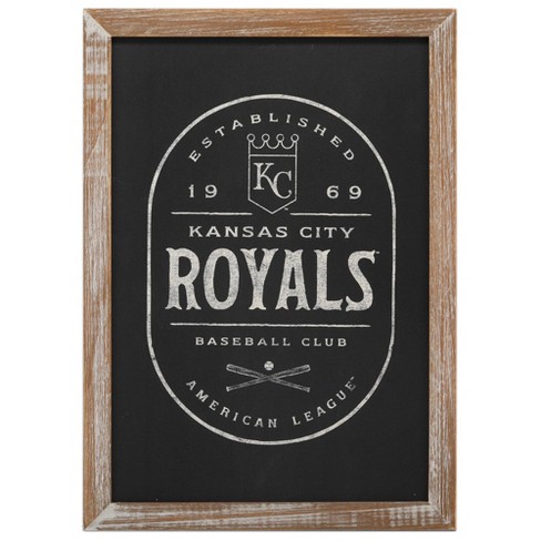 Mlb Kansas City Royals Baseball Glass Framed Panel : Target