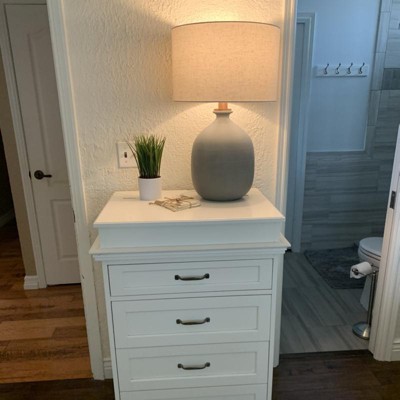 Resin Table Lamp Gray (includes Led Light Bulb) - Hearth & Hand™ With ...