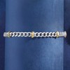 Ross-Simons Sterling Silver and 14kt Yellow Gold Curb-Link Bracelet - 3 of 4