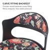 NicBex Set of 2 Swivel Adjustable Height Bar Stools,Modern Bar Chair with Solid Wood Backrest for Dining Room,Kitchen,Counter,Black - 3 of 4