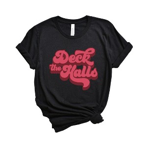 Simply Sage Market Women's Retro Deck The Halls Short Sleeve Graphic Tee - 1 of 4