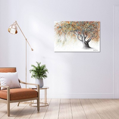 18" x 26" Rusty Autumn Tree Canvas Wall Art
