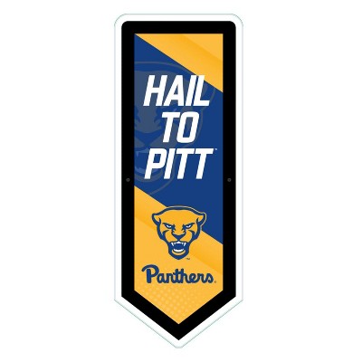 Evergreen Ultra-Thin Glazelight LED Wall Decor, Pennant, University of Pittsburgh- 9 x 23 Inches Made In USA