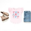The Juniper Shop Patriotic Bows Stacked Coquette Flutter Sleeve Tee - 2 of 4