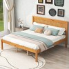 Whisen Modern and Simple Wood Platform Bed with Headboard - 2 of 4