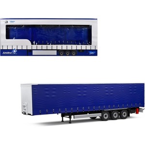 Tarpaulin Trailer Blue "Truck Edition" Series 1/24 Die Cast Model Car by Solido - 1 of 4