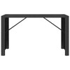 vidaXL Bar Table Counter Height Bar Table for Kitchen Dining Room Poly Rattan - 3 of 4