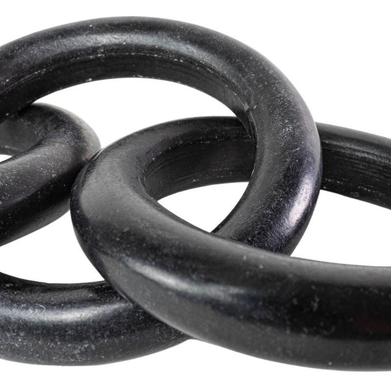 Three Link Decorative Chain Black Marble - Foreside Home & Garden, 5 of 7