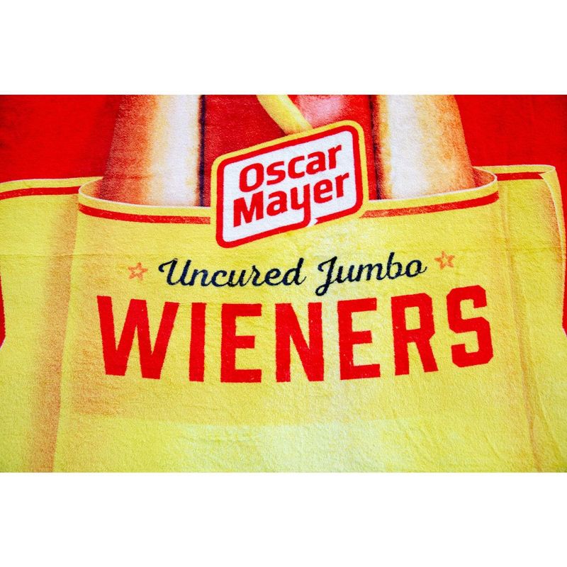 Toynk Oscar Mayer Jumbo Hot Dogs Fleece Throw Blanket | 45 x 60 Inches, 2 of 7