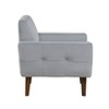 CAVINAS Accent Chair Contemporary Living Room Chair with Upholstered Velvet Cushion Comfy Chair - 3 of 4