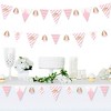 Big Dot of Happiness Little Princess Crown DIY Pink and Gold Princess Baby Shower or Birthday Party Pennant Garland Decoration Triangle Banner 30 Pc - 2 of 4