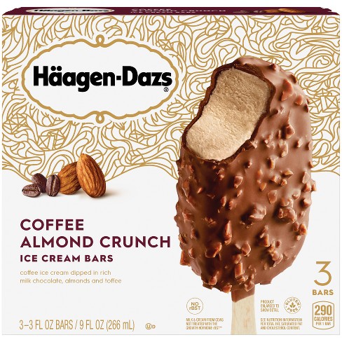 Haagen Dazs Coffee Almond Crunch Ice Cream Bars 3pk 3oz Target