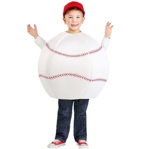 HalloweenCostumes.com Toddler's Big League Baseball Costume | Sports-Themed Attire for Little Athletes | Ideal for Halloween, Dress-Up, and Sports Events - 1 of 2