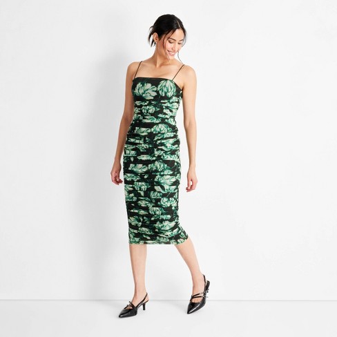 Green floral dress target hotsell