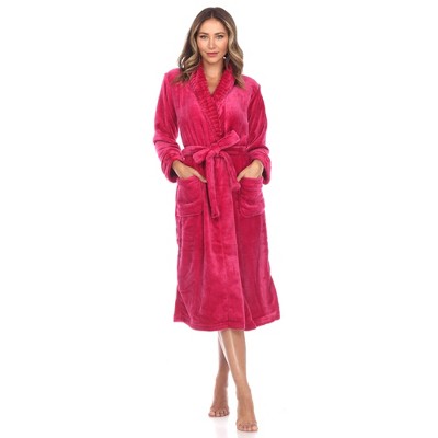 Women's Super Soft and Cozy Lounge Robe  - White Mark