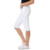 WallFlower Luscious Curvy 17" Jean Capris For Women Mid-Rise Insta Stretch Denim Juniors Jeans - 3 of 4