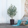 DR.Planzen 72" Artificial Olive Tree - 6FT UV Resistant Fake Plant with 15.7" Tall Planter Planter for Indoor House Plants & Tall Floor Decor - 2 of 4