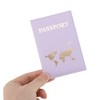 Unique Bargains Map Plain Weave Passport Holder 1 Pc - 3 of 4