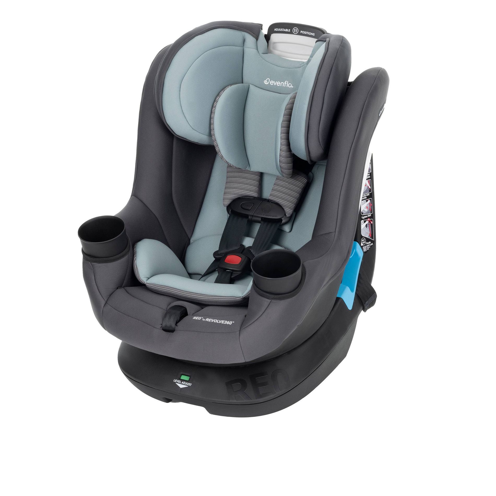 Evenflo REO by Revolve 360 Rotating Convertible Car Seat - Holden Pink