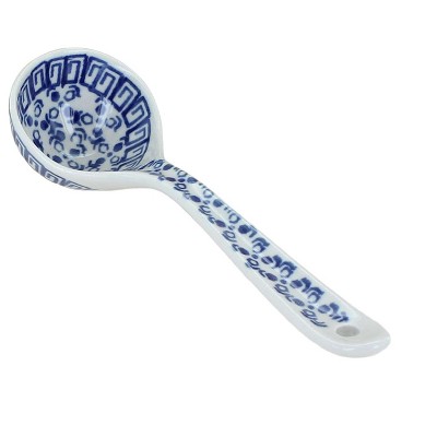 Blue Rose Polish Pottery Olympia Small Ladle