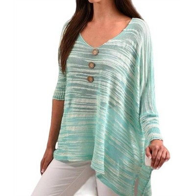 Women's V-Neck 3/4 Sleeve Tunic - ANGEL