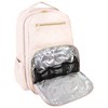 Hudson Baby Premium Diaper Bag Backpack and Changing Pad, Powder Pink, One Size - 3 of 4