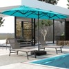Tangkula 13FT Double-sided Patio Umbrella w/ Crank Handle Umbrella Base Safety Lock - 2 of 4