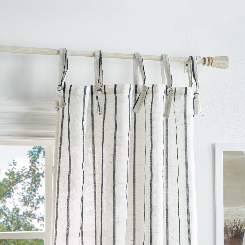 2pk Sheer Laguna Striped Window Curtain Panels - Martha Stewart, 3 of 6