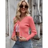 Womens Tie Front Cardigans Knit Shrug Summer Sweaters Crop Cardigan - 2 of 4