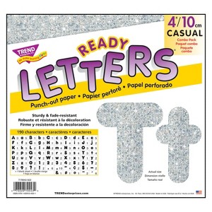 TREND Silver Sparkle 4" Casual Combo Ready Letters® - 1 of 3