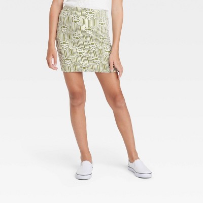 Girls' Knit Skirt - art class™ Lime Green M