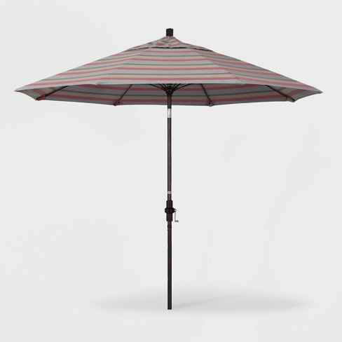 9 Sun Master Patio Umbrella Collar Tilt Crank Lift Sunbrella Gateway Blush California Umbrella Target