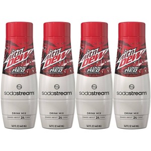 SodaStream 4pk Mountain Dew Code Red Drink Mix - 1 of 4