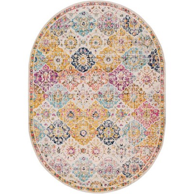 Mark & Day Emilly 6'7"x9' Oval Woven Indoor Area Rugs Saffron/Burnt Orange
