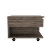 Wengue 1-Drawer 1-Shelf Lift Top Coffee Table for Modern Living Spaces - 4 of 4