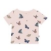 Toddler Crew Neck Tee in Blush Butterfly - 2 of 2