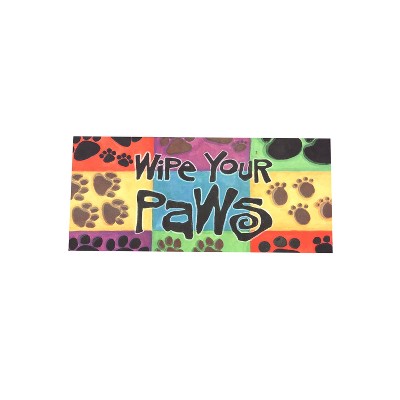 Evergreen Flag Wipe Your Paws Colorful Sassafras Switch Mat