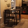 Dining Table Set with Chairs, Compact Square Table and Chairs for Kitchen, Apartment, Office, Easy Assembly - 4 of 4