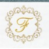 Linum Home Textiles 100% Turkish Cotton MONICA Gold Thread 2PC Embellished Hand Towel Set - 3 of 3