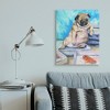 Stupell Industries Chubby Pug Dog with Pizza Boxes Pet Portrait - image 2 of 4