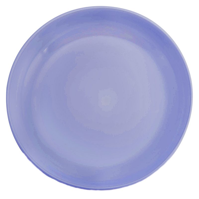 Elanze Designs Bistro Glossy Ceramic 8.5 inch Dinner Bowls Set of 4, Violet Purple, 3 of 7